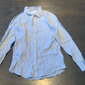 Men’s linen striped shirt,